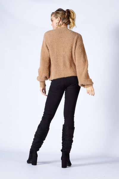 Fate + Becker Ashbury Cardigan in Mocha - Hey Sara