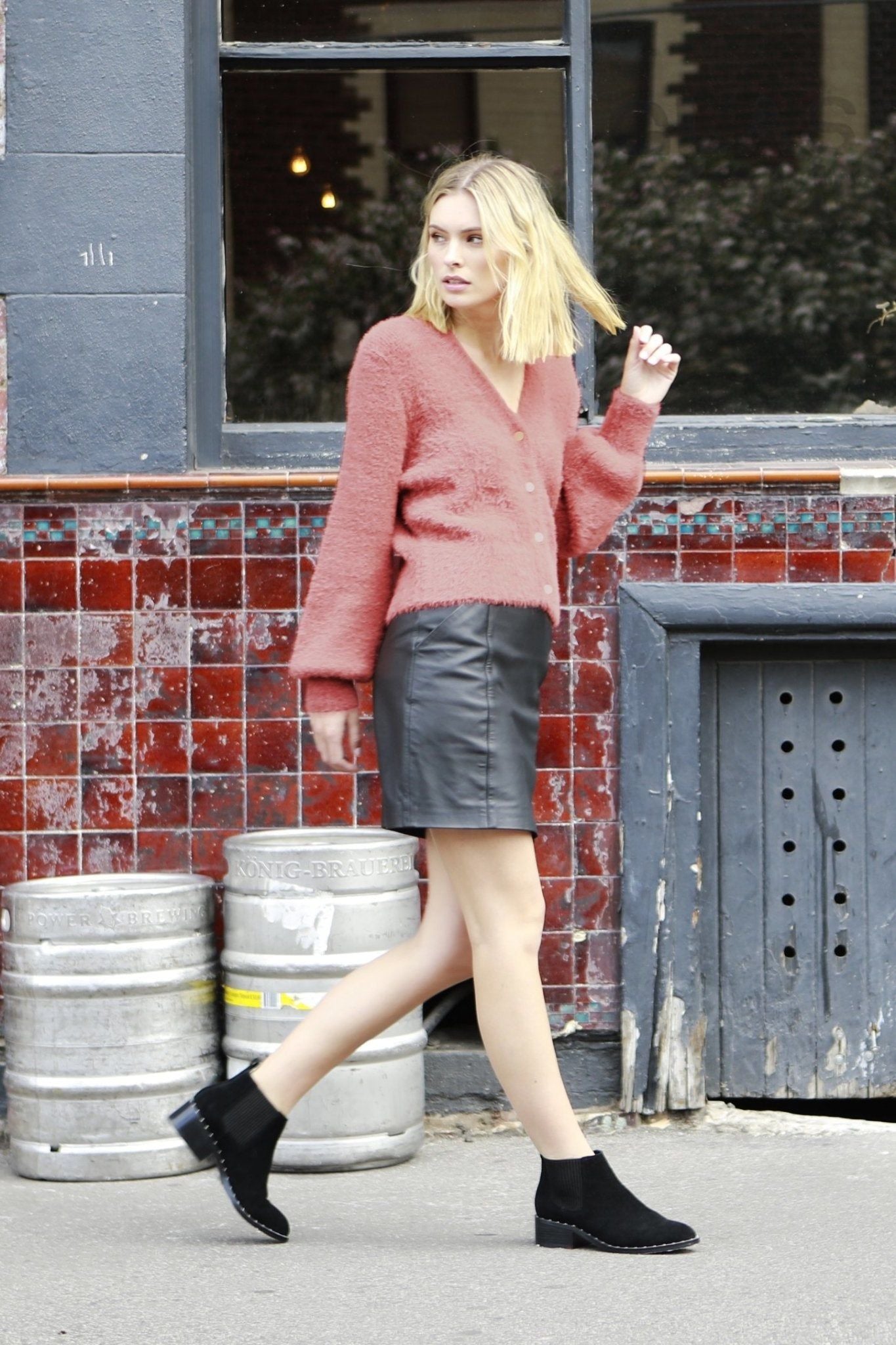 Fate + Becker Ashbury Cardigan in Rose - Hey Sara