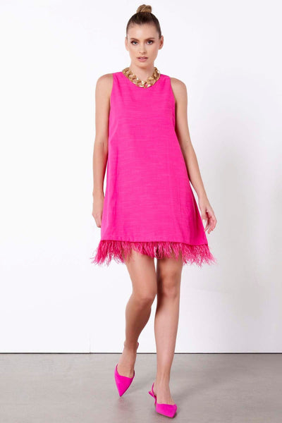 Fate + Becker Enchanted Dress in Fuchsia - Hey Sara