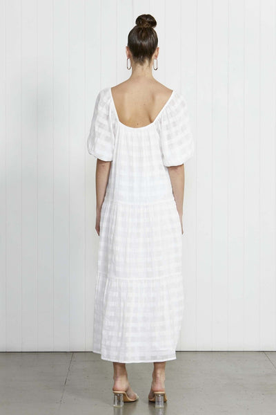 Fate + Becker For You Midi Dress in White - Hey Sara