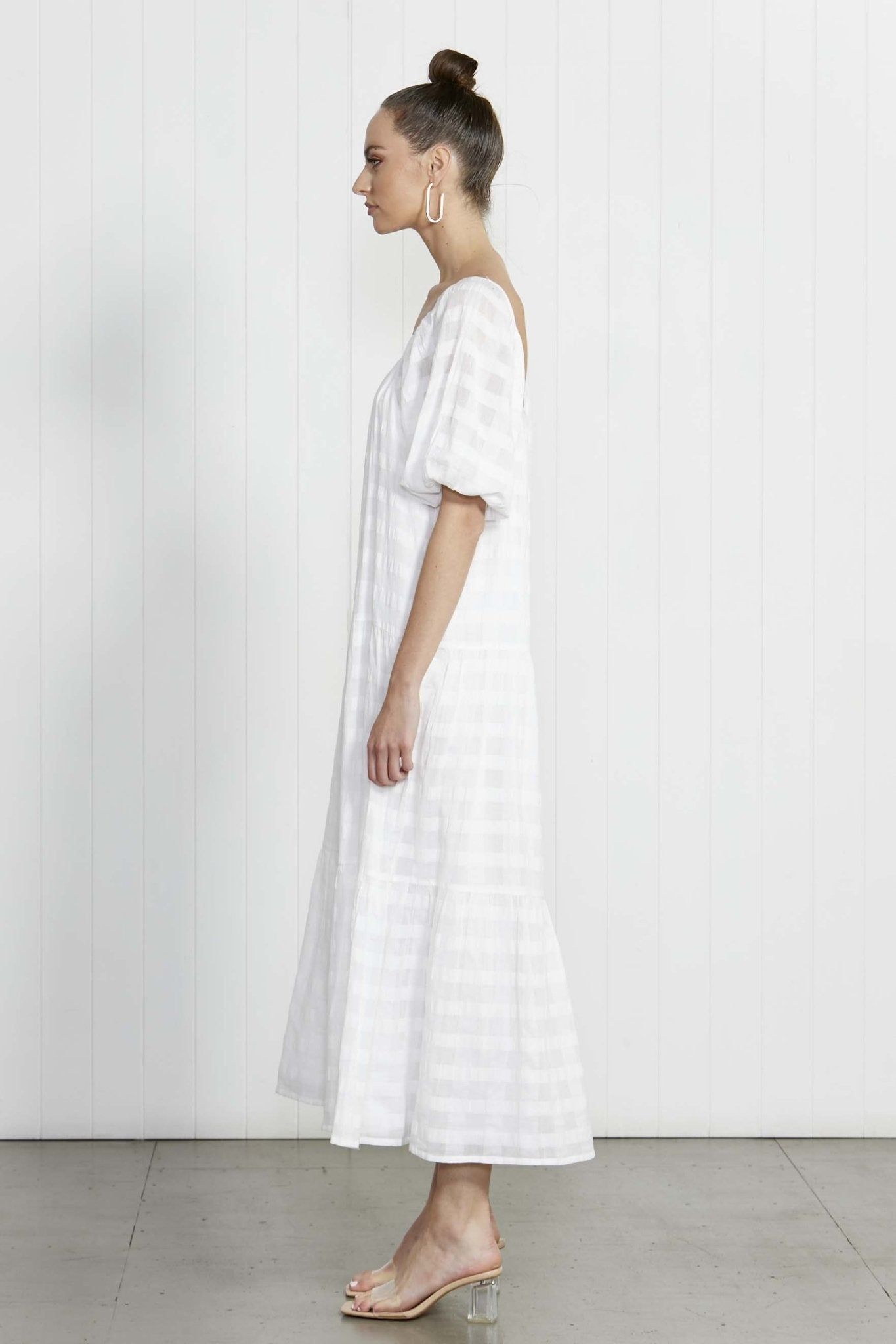 Fate + Becker For You Midi Dress in White - Hey Sara