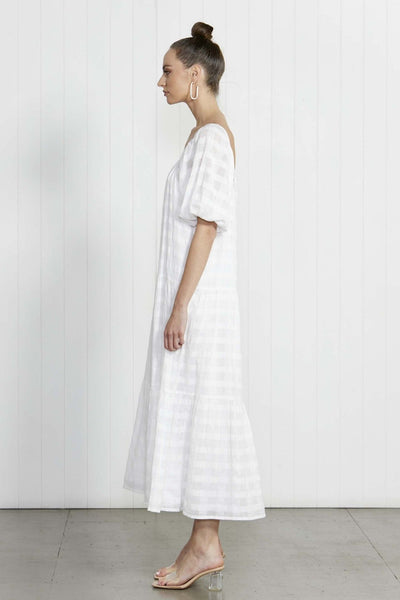 Fate + Becker For You Midi Dress in White - Hey Sara