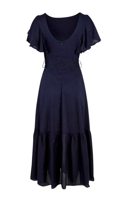 Fate + Becker Got a Feeling Midi Dress in Marine