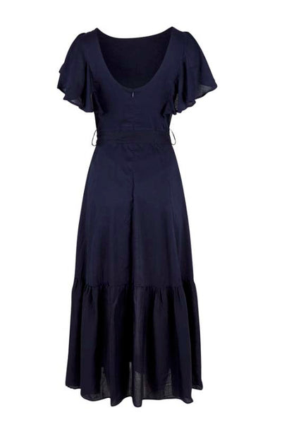 Fate + Becker Got a Feeling Midi Dress in Marine