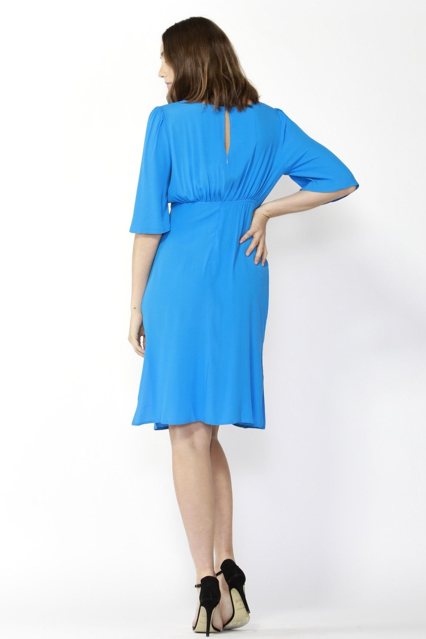 Fate + Becker Keep It Real Dress in Blue - Hey Sara