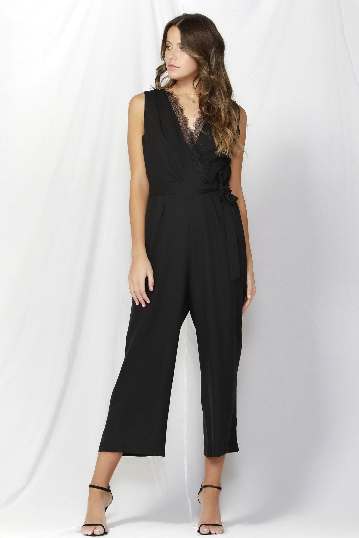 Fate + Becker Madison Jumpsuit in Black - Hey Sara