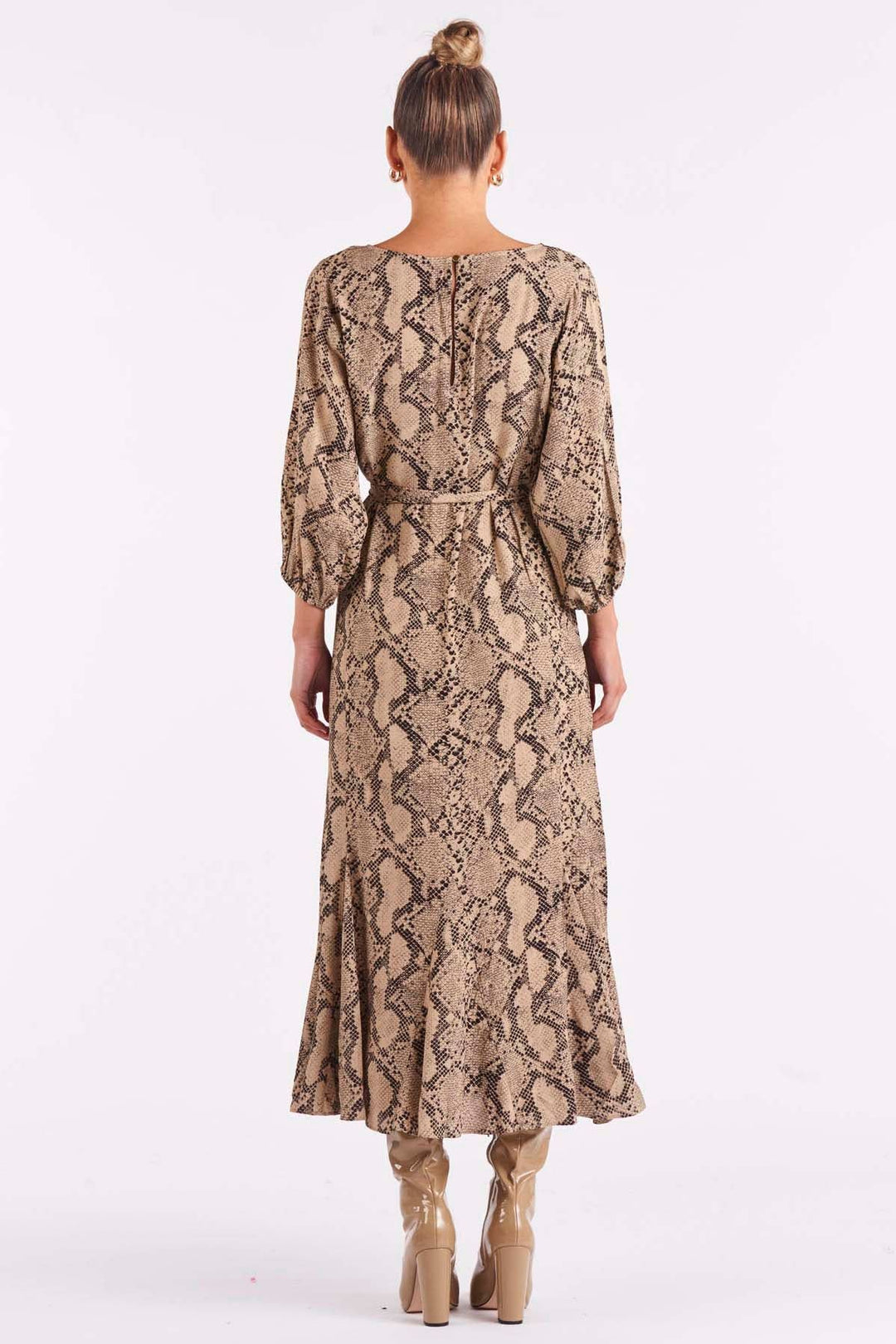 Fate Becker Only Yesterday Dress in Snake Print Hey Sara