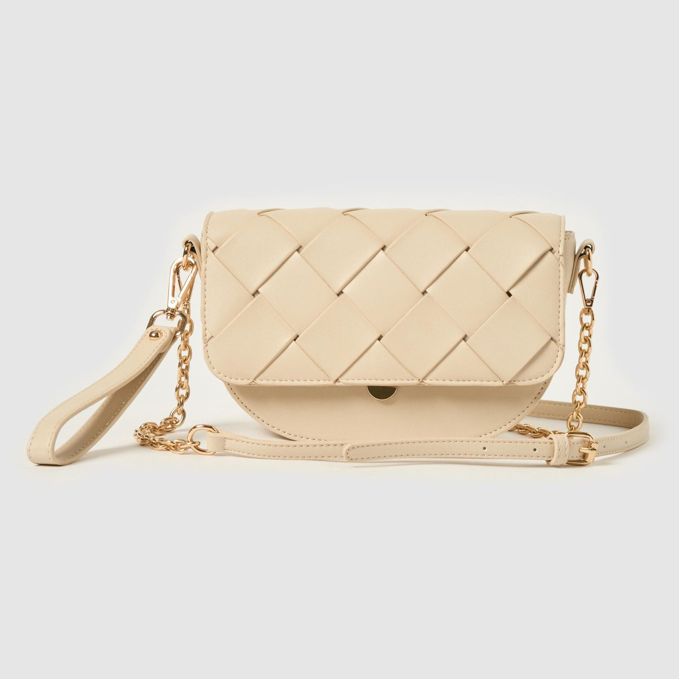 Urban Originals The Shadow Crossbody Clutch in Creme - Hey Sara